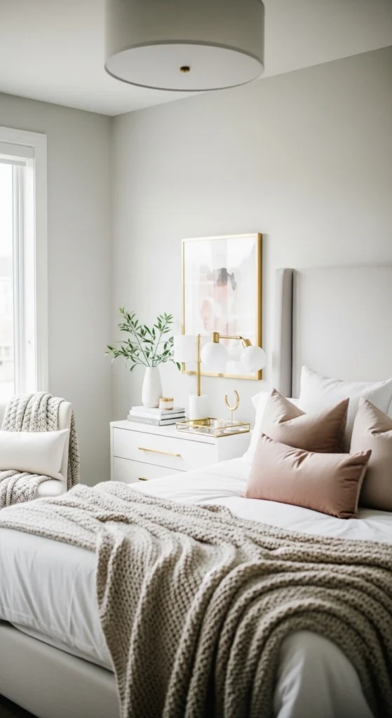 Feminine Bedroom Ideas with modern chic design