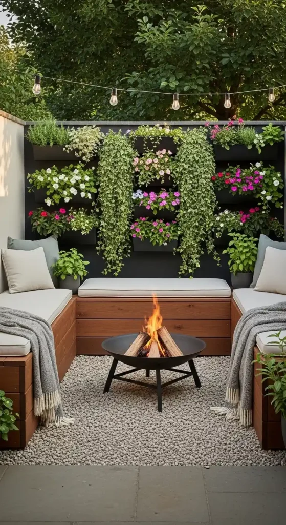 Small backyard fire pit landscaping ideas