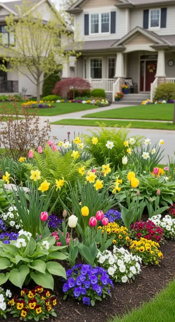 Seasonal front of home landscaping ideas