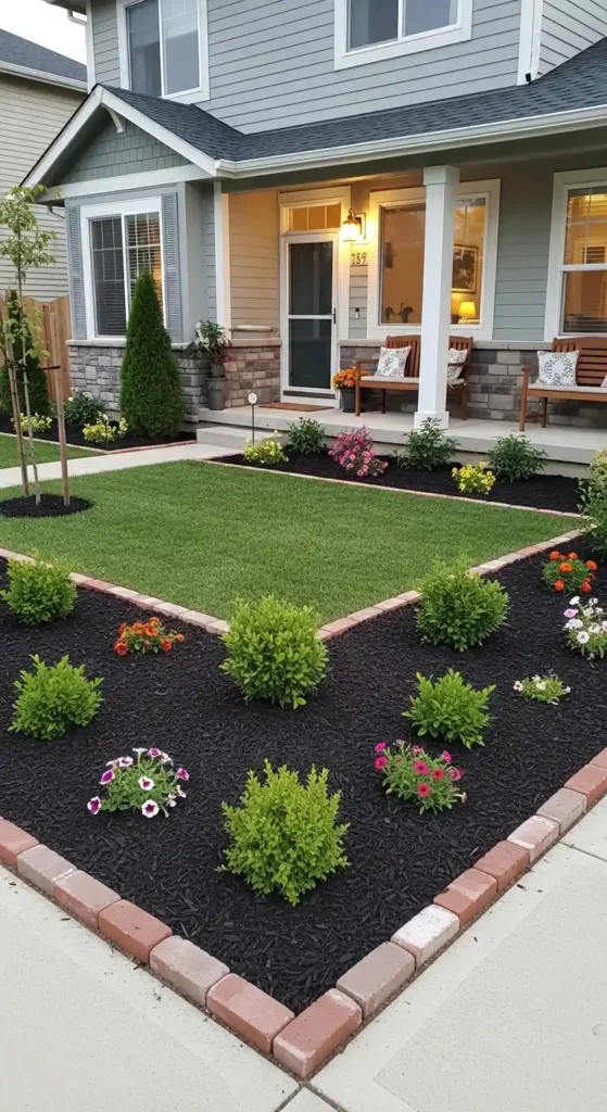 Budget friendly front of home landscaping ideas