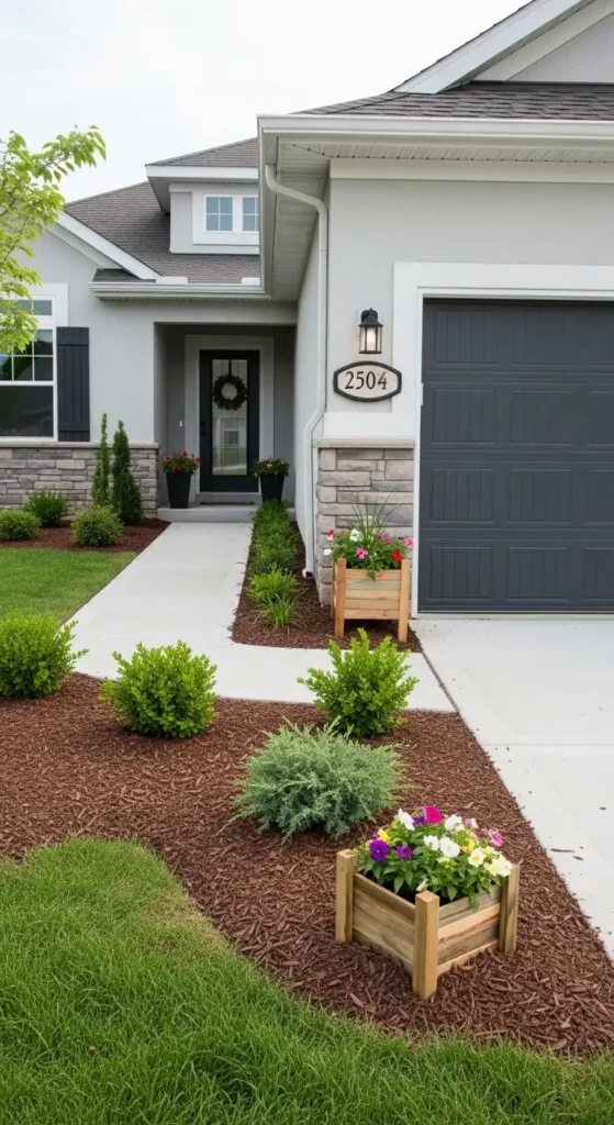 budget garage landscaping ideas that look stylish