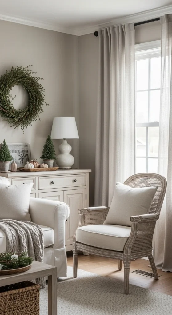 Guest Bedroom Ideas styled for seasonal comfort