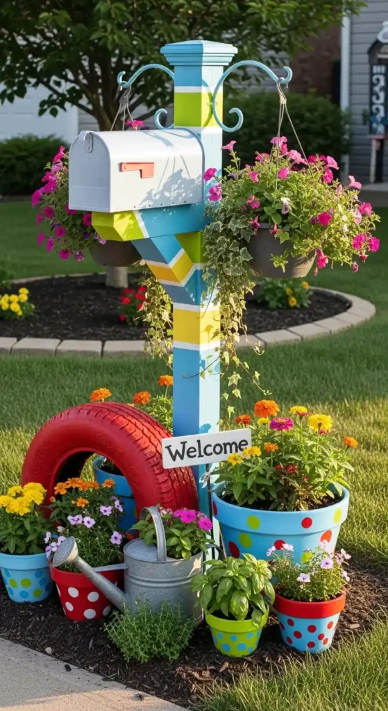 Landscaping around mailbox ideas with DIY and budget-friendly designs