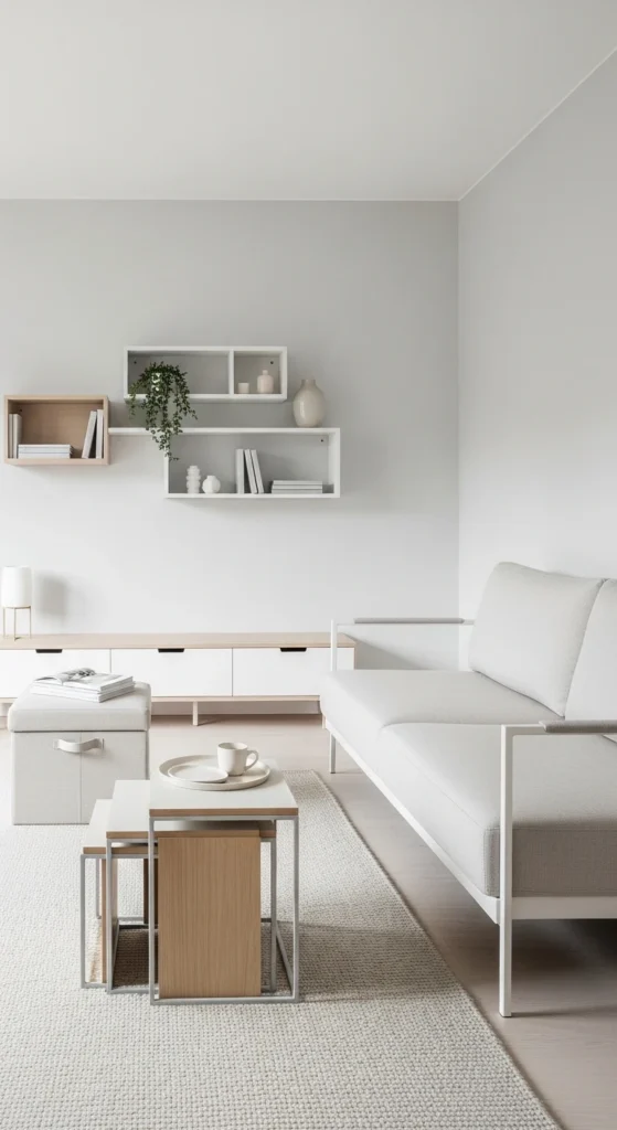 Living room arrangement ideas for space-saving layouts