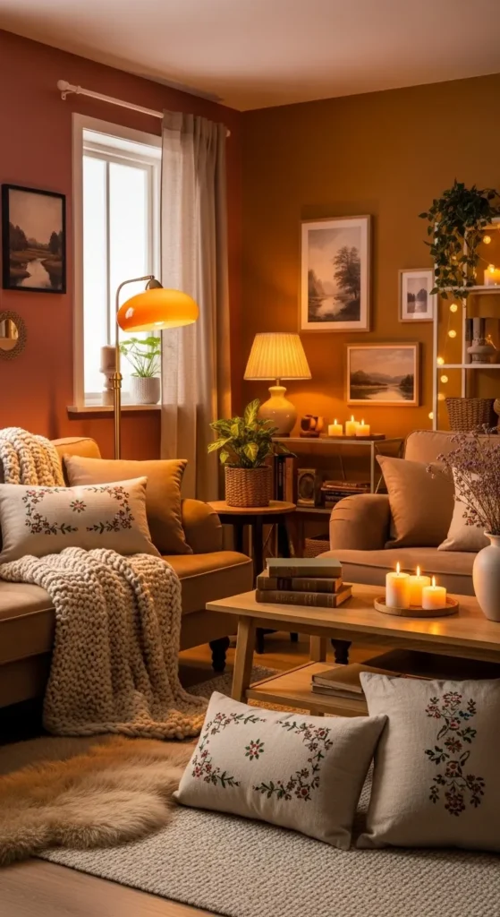 Cozy living room wall ideas