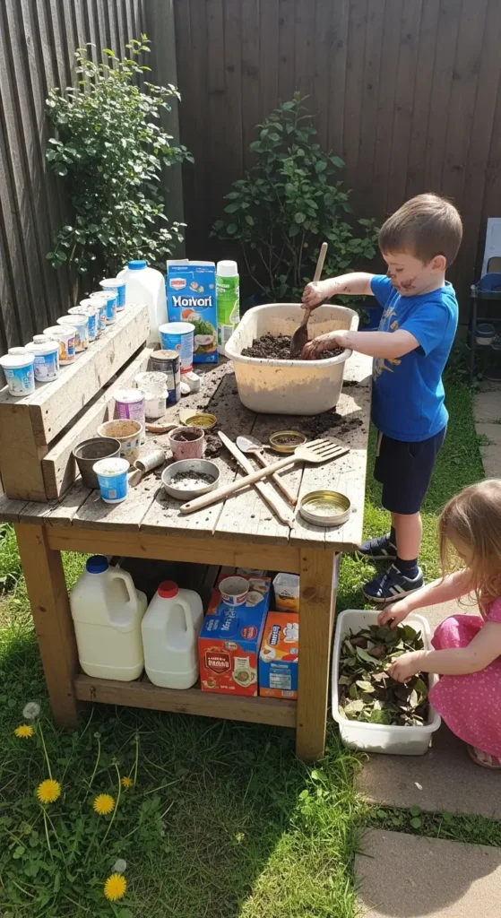 Budget-friendly mud kitchen ideas