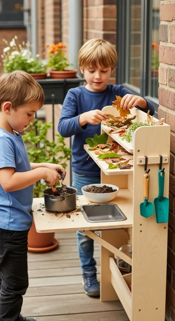 Small space mud kitchen ideas