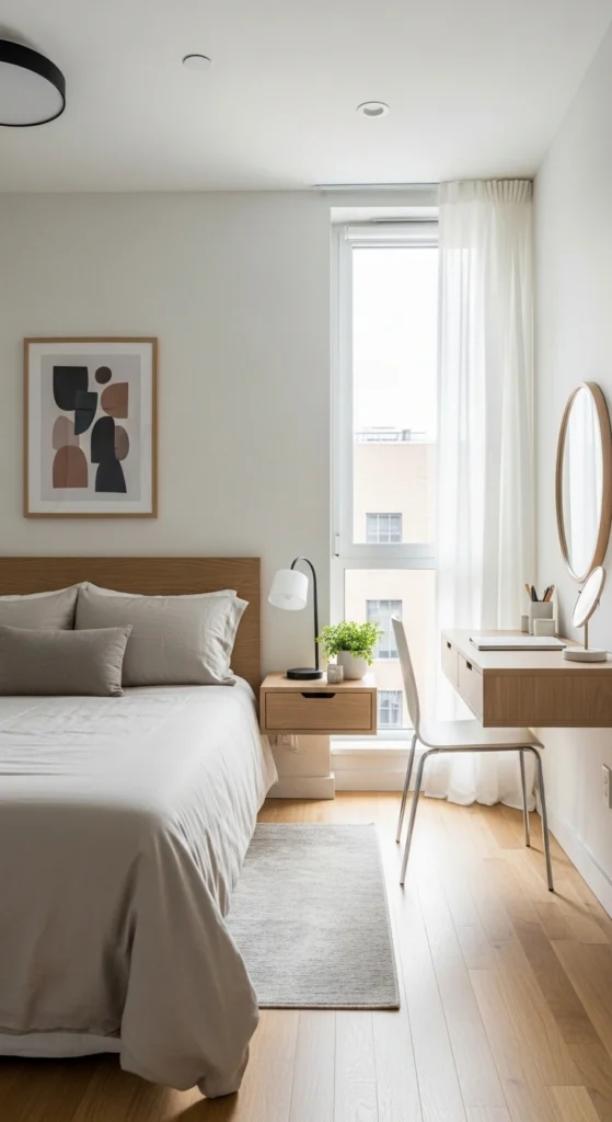 Small Bedroom Ideas for maximizing space with a smart and open layout