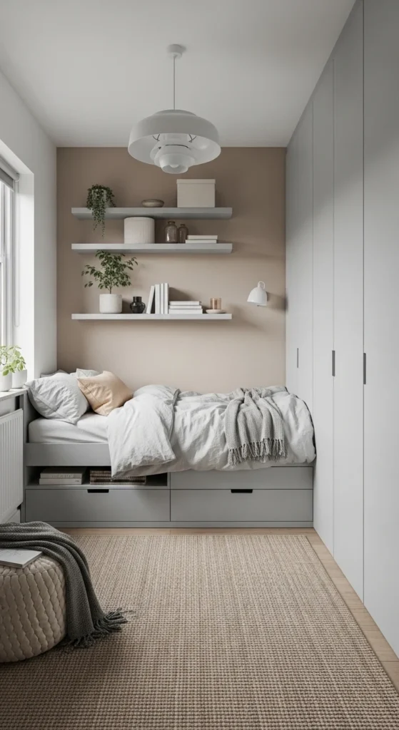 Small Bedroom Ideas with smart storage solutions for clutter-free living