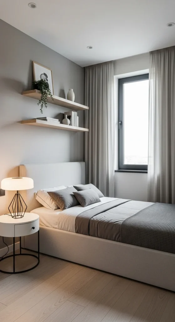 Modern Small Bedroom Ideas with clean and minimalist design