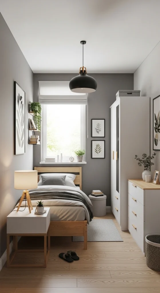 Small Bedroom Ideas with practical and functional layout solutions