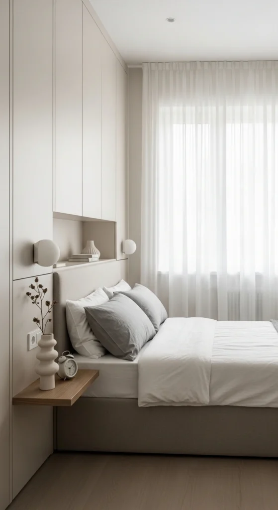 Minimalist Small Bedroom Ideas for clutter-free living