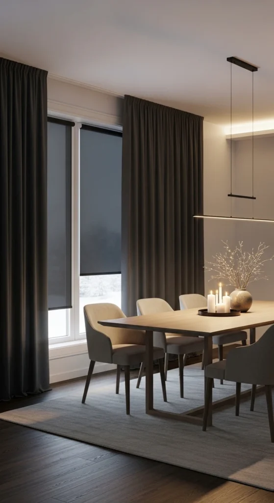 dining room curtain ideas blackout thermal curtains energy efficient home