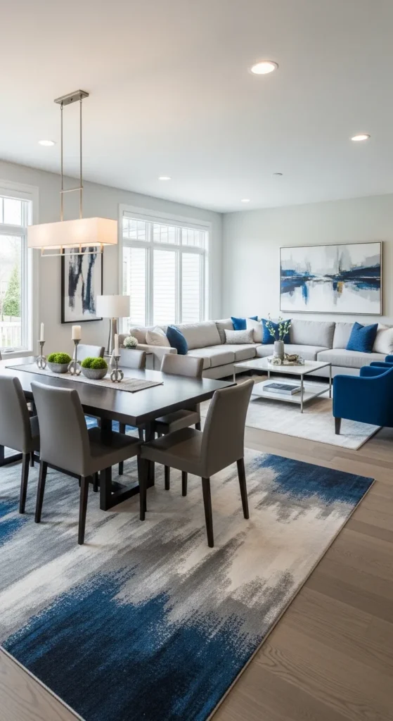 Open-concept dining room decor ideas with cohesive design