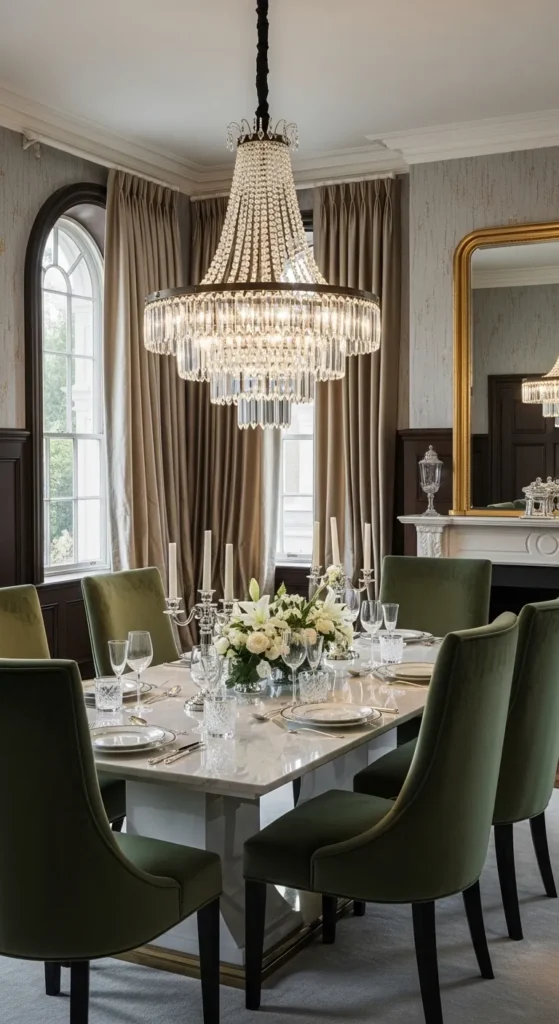 Dining room design ideas with luxury decor