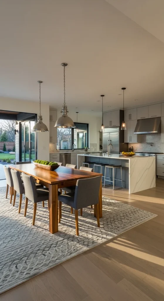 Dining room design ideas for open-concept spaces