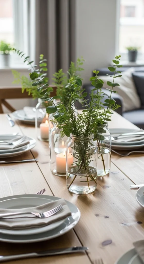 Dining room table decor ideas budget-friendly DIY centerpiece
