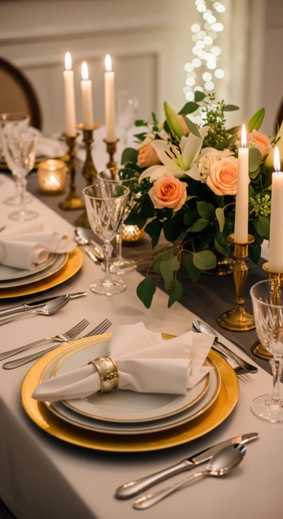Dining room table dressing ideas for special occasions with elegant table setting