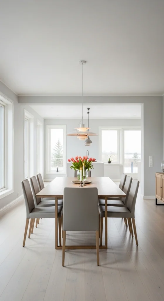 Formal dining room ideas with modern minimalist design