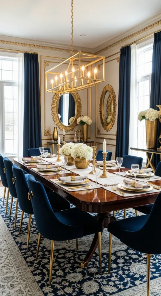 Formal dining room ideas with elegant color schemes