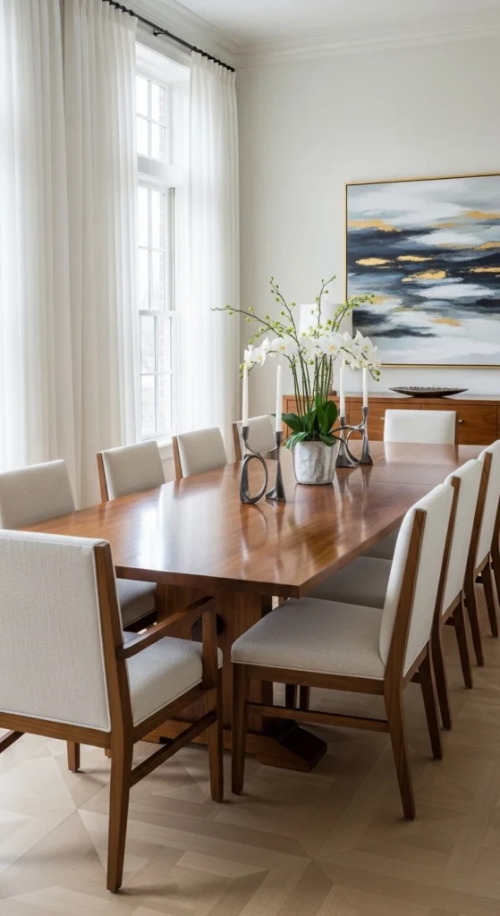 Formal dining room ideas with luxury furniture and seating