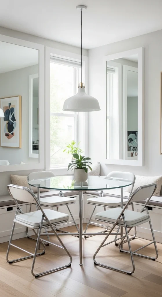 Small modern dining room ideas with smart space-saving solutions