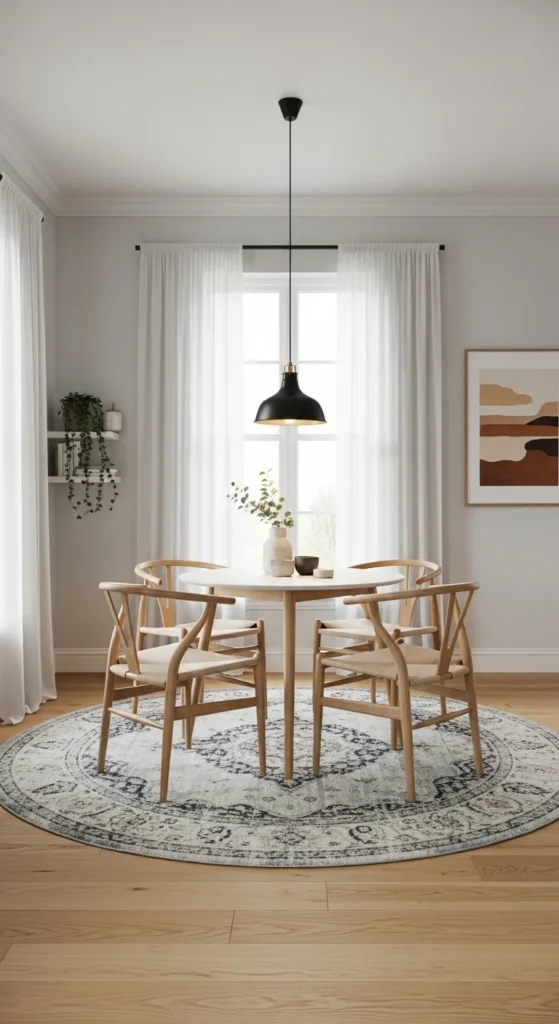 Open-plan small dining room design ideas