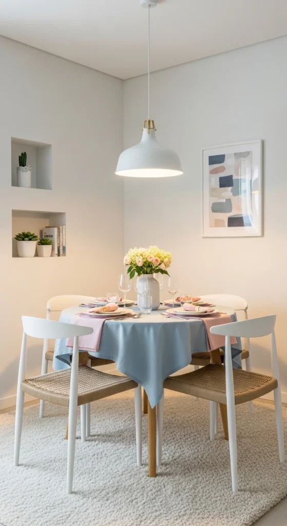Color ideas for small dining rooms to make them look bigger