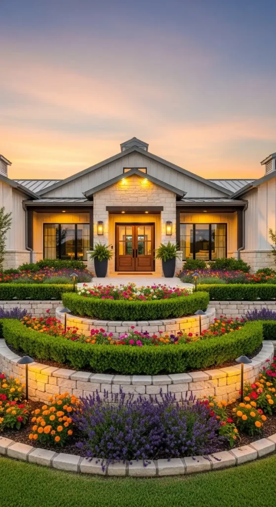 Barndominium landscaping ideas curb appeal modern rustic front yard design