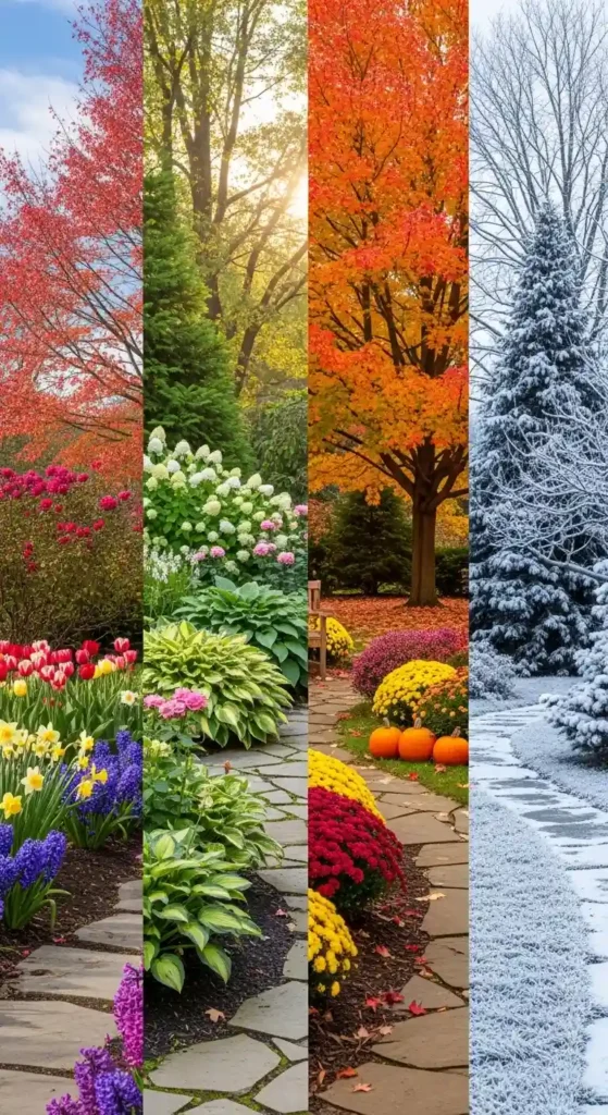 seasonal corner house landscaping ideas