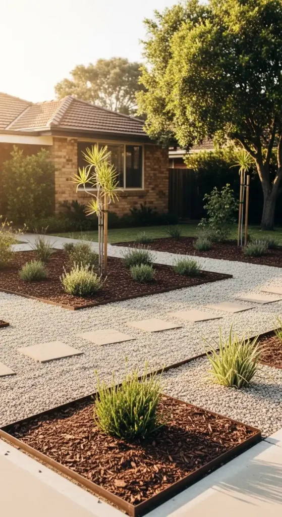 low maintenance corner house landscaping ideas