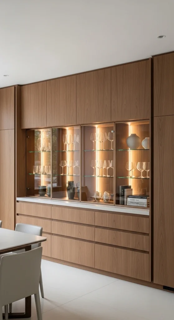 built-in dining room cabinet ideas custom wall storage elegant design