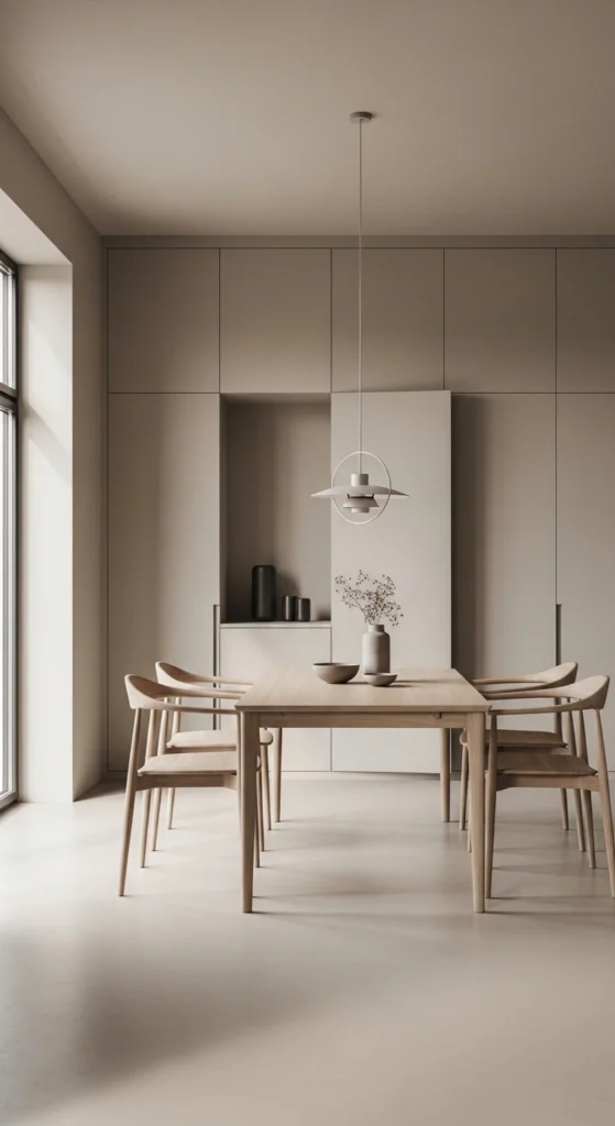 minimalist dining room cabinet ideas clean hidden storage design