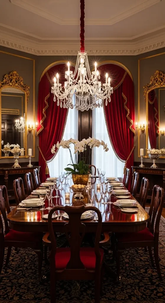 dining room drapes ideas with velvet luxury drapes