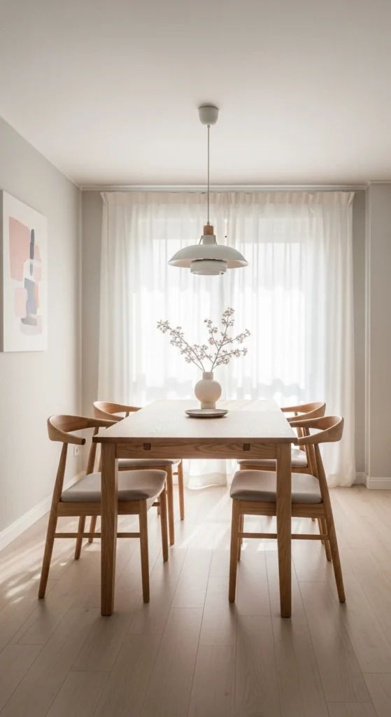 dining room drapes ideas with sheer curtains for natural light