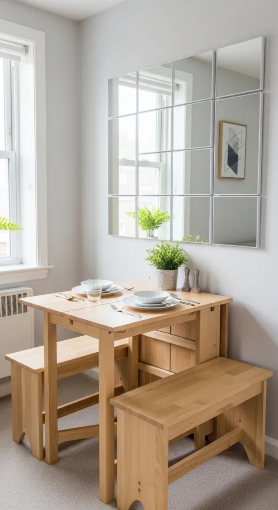 Dining room furniture ideas small space compact table chairs