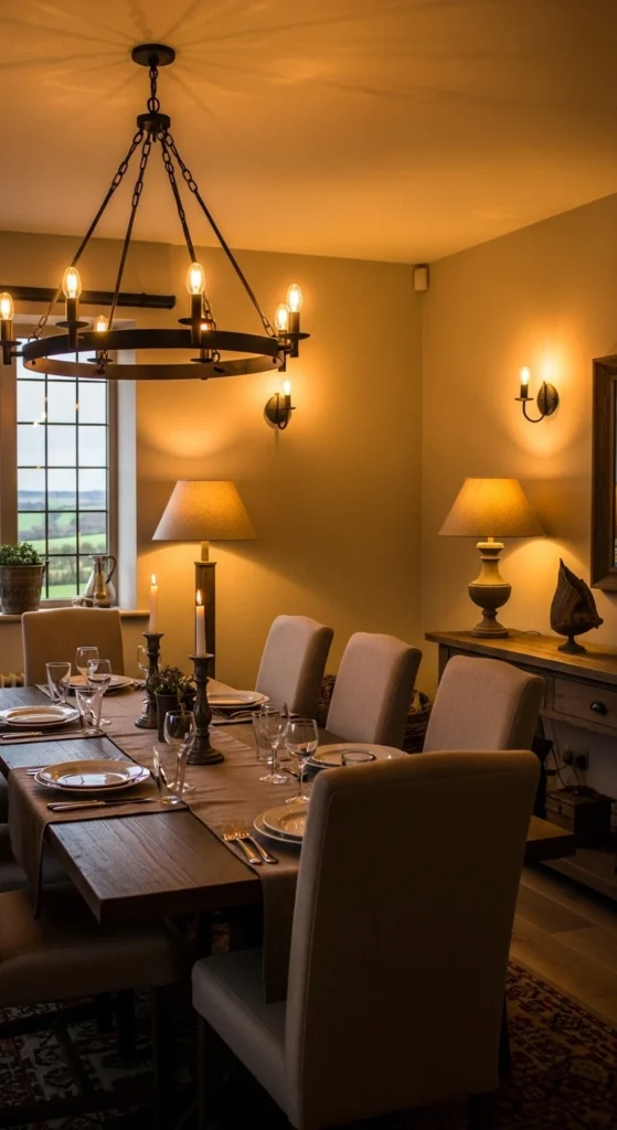 Dining room furniture ideas rustic farmhouse wooden table chairs