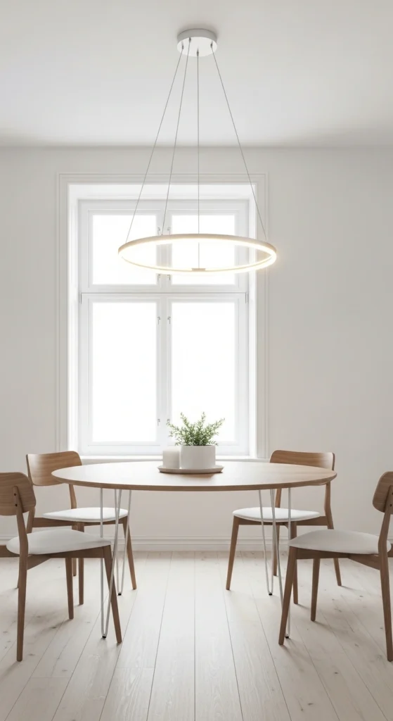 dining room lighting ideas over round table LED lighting