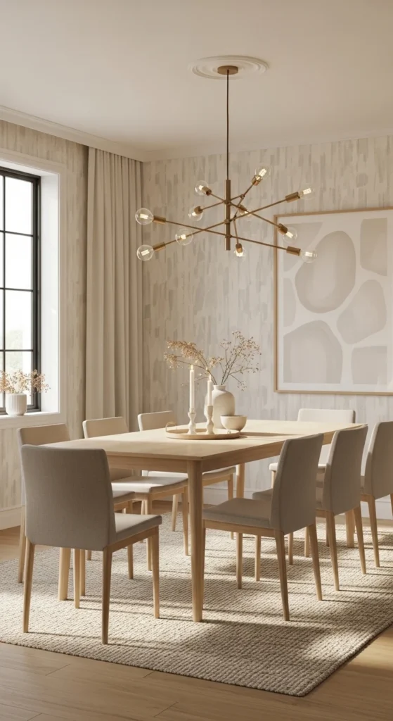 dining room wallpaper ideas modern neutral wallpaper design