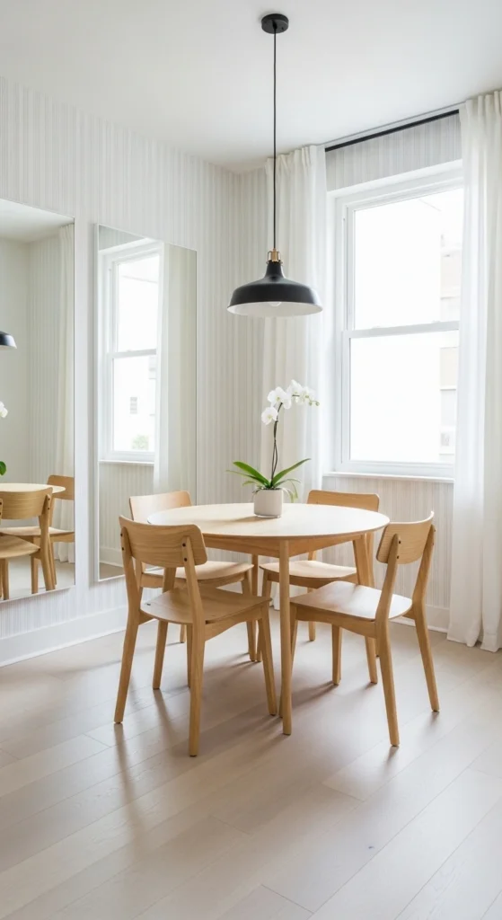 dining room wallpaper ideas small space bright design