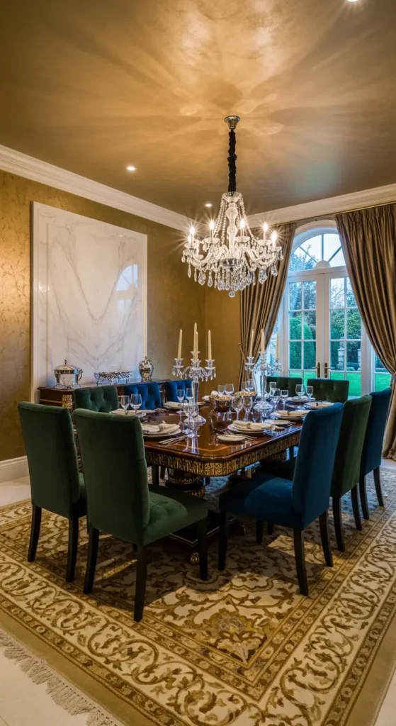 dining room wallpaper ideas luxury gold textured wall