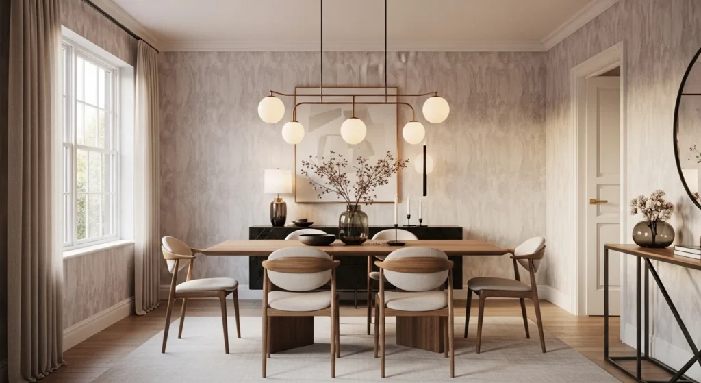 Dining room wallpaper ideas modern elegant dining interior design