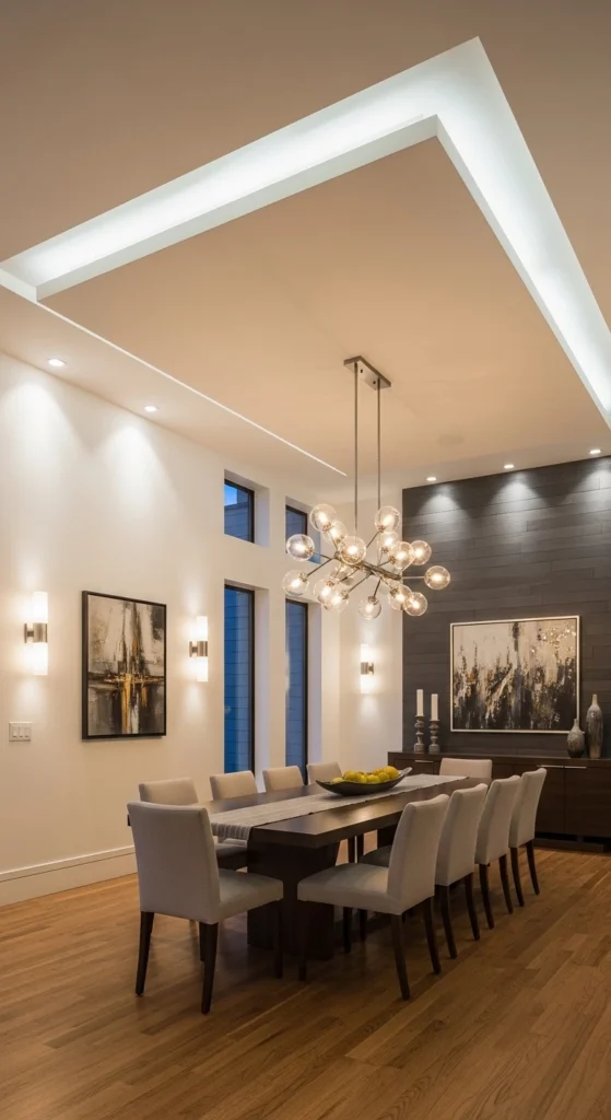 dining room lighting fixtures ideas layered lighting chandelier sconces