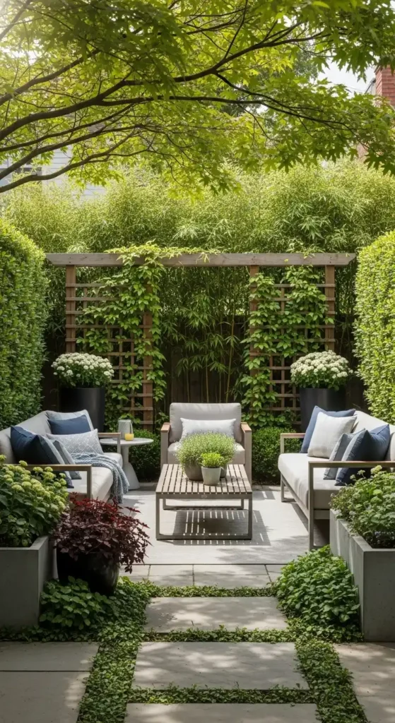 Front patio landscaping ideas privacy hedges and garden screening