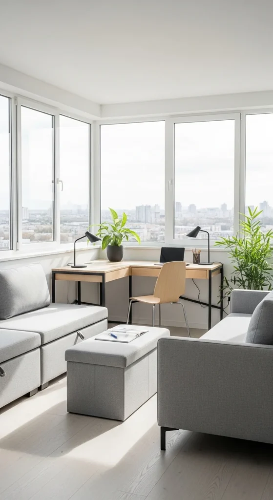 Indoor sunroom furniture ideas multifunctional space saving modern design