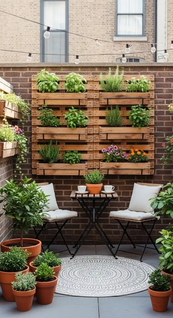 Landscaping ideas on a budget for small yards with vertical garden
