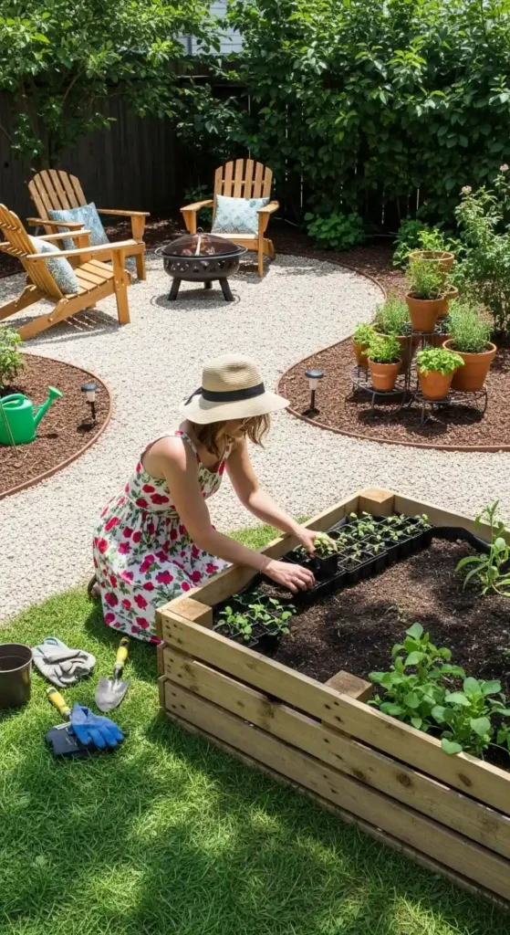 New home landscaping ideas DIY budget friendly garden makeover with recycled materials