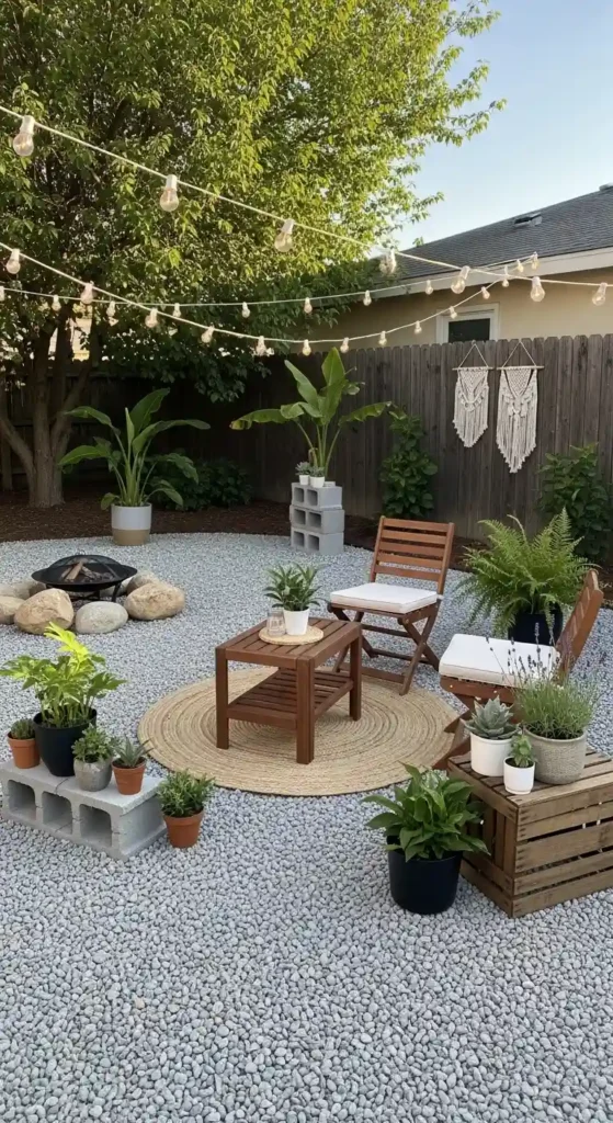 budget friendly backyard makeover with simple landscaping ideas