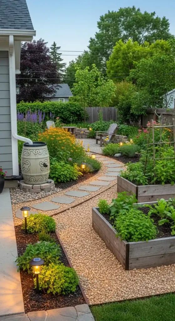 eco friendly backyard landscaping with sustainable garden design