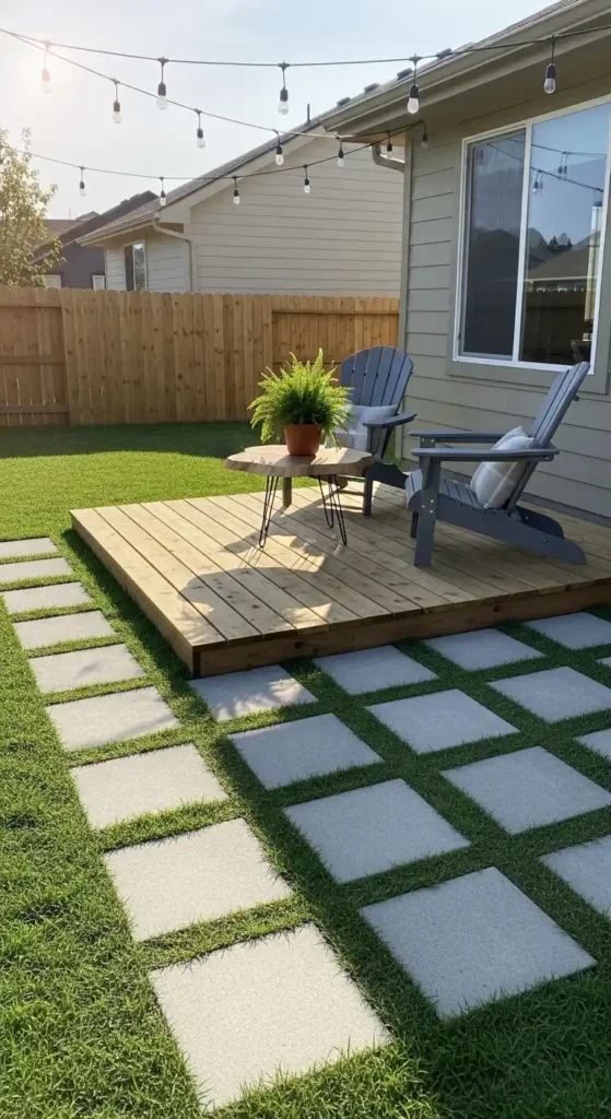 Pavers backyard landscaping ideas with budget-friendly patio design